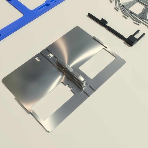 Render_Shutter_Lock_1.jpg 💾Retro Floppy Disk -Scale 1:1- Micro SD Cards Organizer – Holds 12 Cards