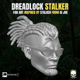DREADLOCK STALKER FAN ART INSPIRED BY STALKER FROM Gi JOE | @Rsirn | Testa di Dreadlock Stalker per figure d'azione