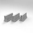 untitled.89.15.jpg Jersey concrete barriers - 3 vers - 1-35 scale diorama accessory