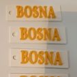 Bosna-keychain-3.jpg Брелок с надписью BOSNA - простая 3D печать