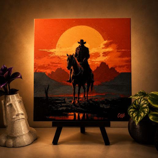 Red Dead Redemption – Cowboy 3D Layered Wall Art / Shadow Box