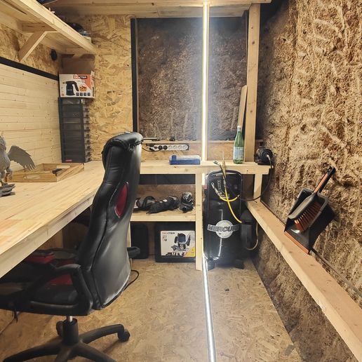 Workshop led strip holder
