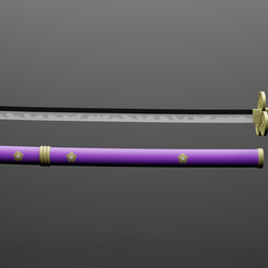 STL file Sword Enma Roronoa Zoro One Piece 🗡️・3D printable model to  download・Cults