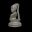 12.jpg Girl with a Pearl Earring 3D Portrait Sculpture