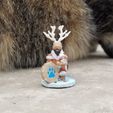 Kneeling Drum Shaman.jpg STL file Ice Age Kneeling Drum Shaman・3D printer model to download