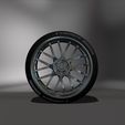 2.jpg Realistic Michelin sports tire and alloy wheel, STL - OBJ file, four versions