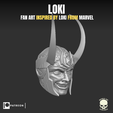UN ai: Ha Lae en ; ome 2 = Loki, fan art head sculpt for action figures