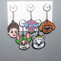 IMG_2543.jpg STL-Datei 5 Keychain Paw Patrol 2・3D-druckbare Vorlage zum herunterladen