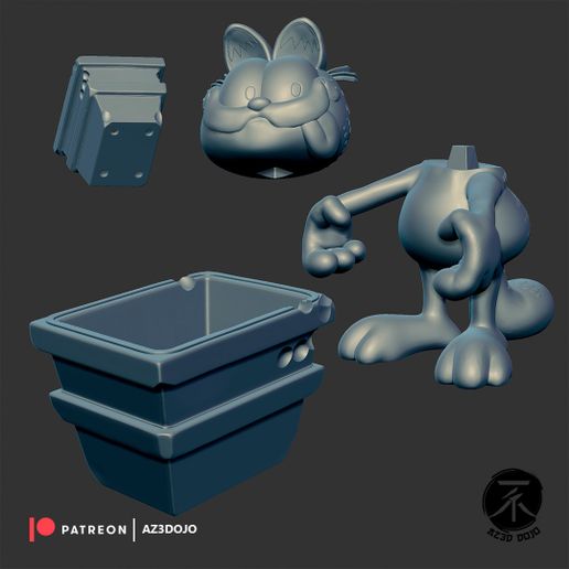 Garfield_Image_Gray_001_AZ3DDOJO.jpg Гарфилд для 3D-печати