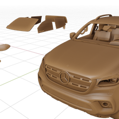 1.png Archivo STL Mercedes Benz Clase X・Plan de impresión en 3D para descargar
