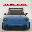 5b87aa6f-b55b-4dea-a5df-ef60af1efe84f.png Tamiya TT-02 Porsche GT3 RS Aleta de tiburón y alerón trasero estilo Manthey