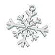 Snow_1.png STL file Christmas Snowflake decoration・3D printer design to download