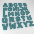 Copy_2_10000.png Fidget 3D Honeycomb Letters - Alphabet + Numbers Pack