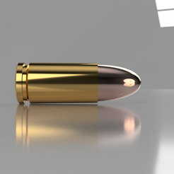 Bulletb1.png STL file 9mm para / Luger exact specs・3D printer design to download