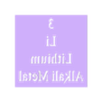 3f.stl Stencil (flat) - Periodic table - hydrogen