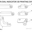 PRECISION DIAL INDICATOR 3D PRINTING DIY lever 40s wae a ® € sd Lever 70s Lever 40a Lever 70a oO oO Lever plate Mf AA v> (2 Lever 40x40 a } PRÄZISIONSMESSUHR 3D DRUCK DIY
