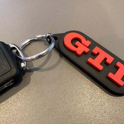 IMG_2526.jpg Fichier STL gratuit Porte-clés GTI・Modèle imprimable en 3D à télécharger