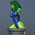 Preview03.jpg Bust She Hulk and She Hulk Fantastic Four 3D print model