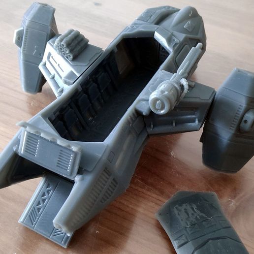 ♾️ ChickenHawk Utility Dropship・ 3D File for 3D printing・Cults