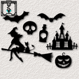 project_20230913_1226551-01.png 7 Piece Pack of Halloween wall art halloween wall decor pack
