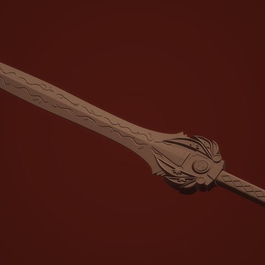 🗡️ Power Rangers Red Power Sword・ STL File for 3D printing・Cults