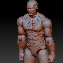 Persp2.png Fichier OBJ La figurine articulée de Flash・Modèle à télécharger et à imprimer en 3D