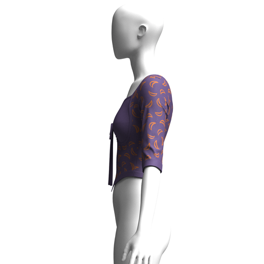 Girls-Printed-Crop-Top-V5_9.png Girls Printed Crop Top V5 | Marvelous / Clo3d / obj / fbx