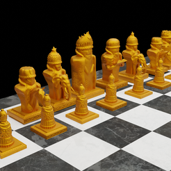Free 3D file Chess 4 players Chaturanga ♟️・3D print model to download・Cults