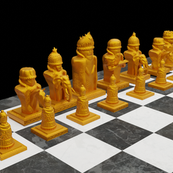 Free STL file Russian Chess Set ♟️・3D print object to download