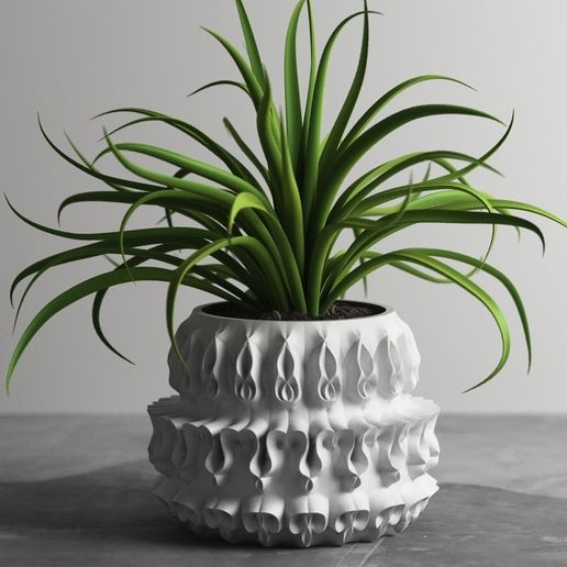 3D Printable Vase - Flower Pot / Planter g360