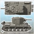 2.jpg KV-2 - (pre-supported version included) WW2 USSR Russian Flames of War Bolt Action 15mm 20mm 25mm 28mm 32mm