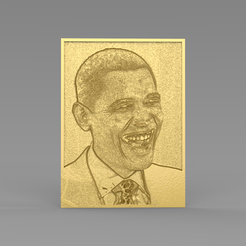 untitled.51.png Free STL file BARACK OBAMA・3D printing template to download