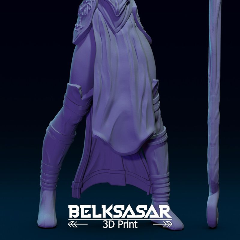 Descargar archivo OBJ Fantasy Female Druid 3D print model • Plan de la