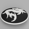 BMW_Dragon01_Front_82mm_2.png hood / trunk logo Dragon01 82mm / 74mm for BMW vehicles