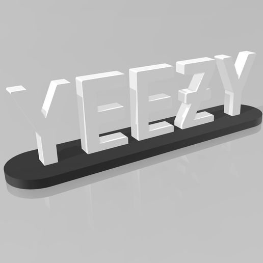 👟 YEEZY LOGO・ STL File for ・Cults
