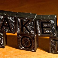 makerbotblocks12.jpg Archivo STL gratis Bloques de letras・Modelo para descargar y imprimir en 3D, Urgnarb