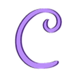 C_Cover.stl LED Alphabet Font NEW Walt Disney Name Lamp by T-D3SIGN
