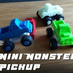 Illustration.jpg Free STL file Mini Monster Pickup・3D printable model to download
