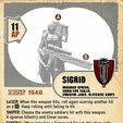Sigrid_3_Card_Front.jpg DUST 1948 - SIGRID III - Ungeheuer Jager - Hero (Monster Hunter)