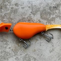 f3ccdd27d2000e3f9255a7e3e2c48800_display_large.jpg Free STL file Headbanger style Fishing Lure・3D printable object to download