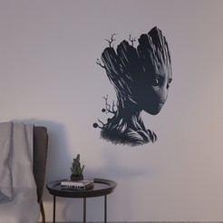 wall-art-5.png Настенное украшение Baby Groot 2d настенное искусство Marvel