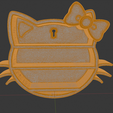 Untitled.png Hello Kitty Shelf 3d Print Model