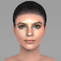 untitled.1.jpg 3D file Beautiful woman bust ready for full color 3D printing TYPE 1・3D printing template to download