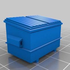 bcd6d32abd9ce3c11595f67006a4d0c9_preview_featured.jpg STL file HO scale Dumpster・3D print object to download, nzfreemo
