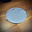 IMG_7532.jpg TMNT Sewer Cover for 1/4 scale figure stand Great for NECA 16" Turtles