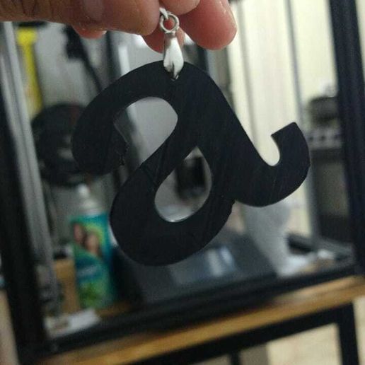 PENDANT LETTERS COSTUME JEWELRY - LOWERCASE MAXILLARY LETTERS - 3D model önizlemesi