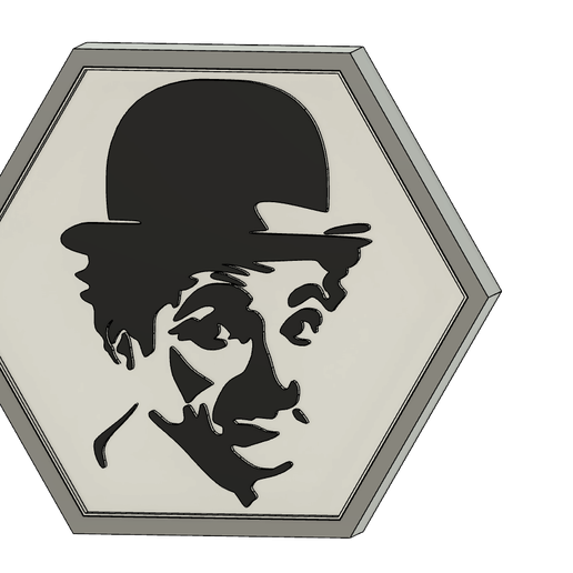 light portrait charlot 3D model