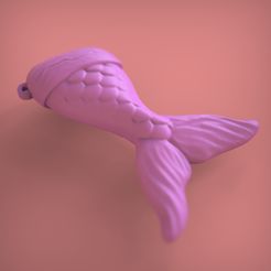 20a, Mermaid Tail Keychain / Mermaid Keychain