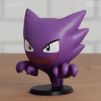 Haunter06.png Haunter Chibi 3 models Pokemon Ghost Halloween