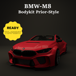 bmw-m8-cover.png 3D-Datei BMW M8 Prior Style Bodykit・3D-druckbares Modell zum Herunterladen